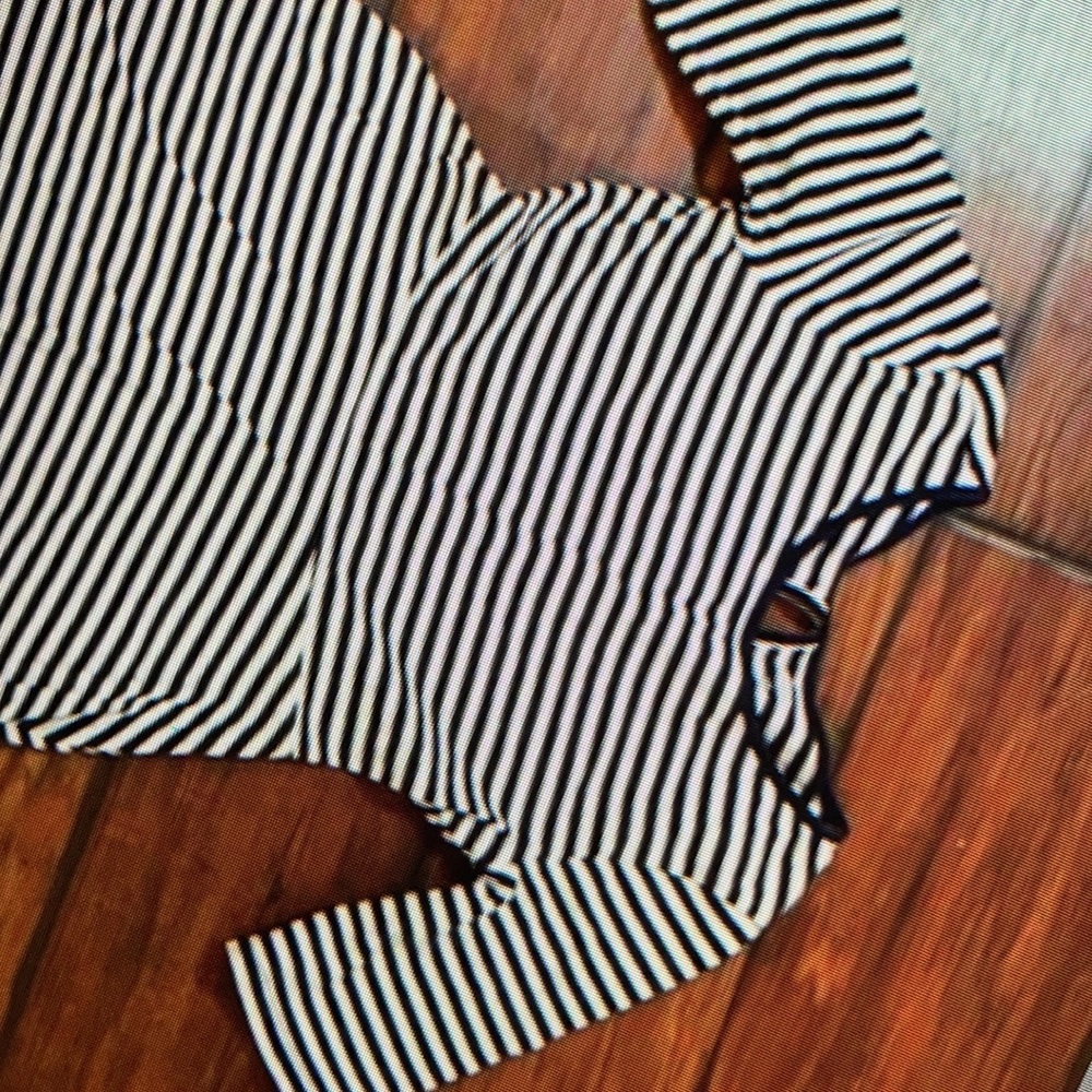 Quarter long sleeve striped floral kids dress